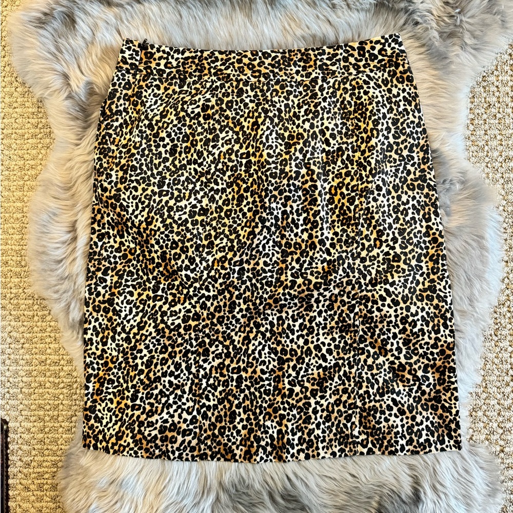 Animal print skirt
